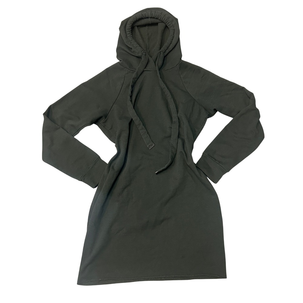 Almost Famous Women Olive Green Hoodie‎ Dress